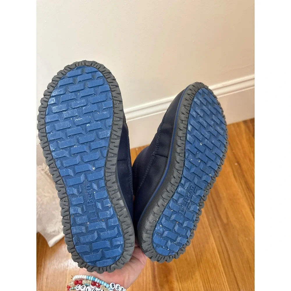 LL Bean Kids Ultralight‎ Primaloft Winter Boots Navy Blue Size 3
